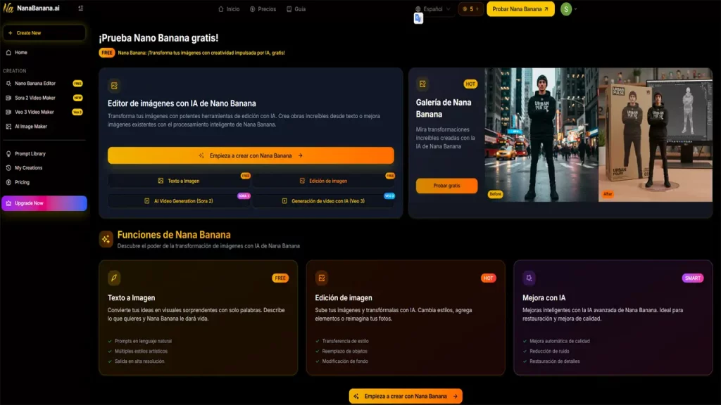 NanaBanana.ai image editor