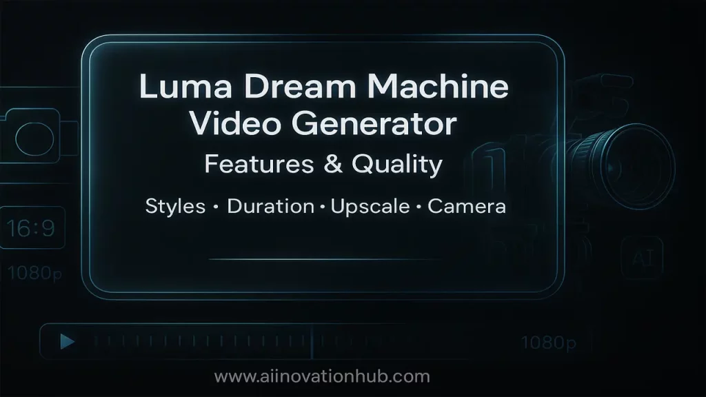 Dream Machine AI video generator