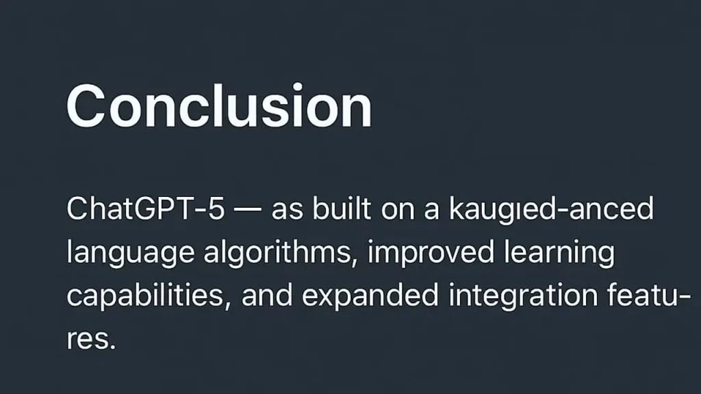 ChatGPT 5 Overview