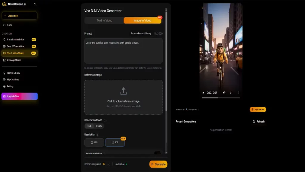 NanaBanana.ai image editor