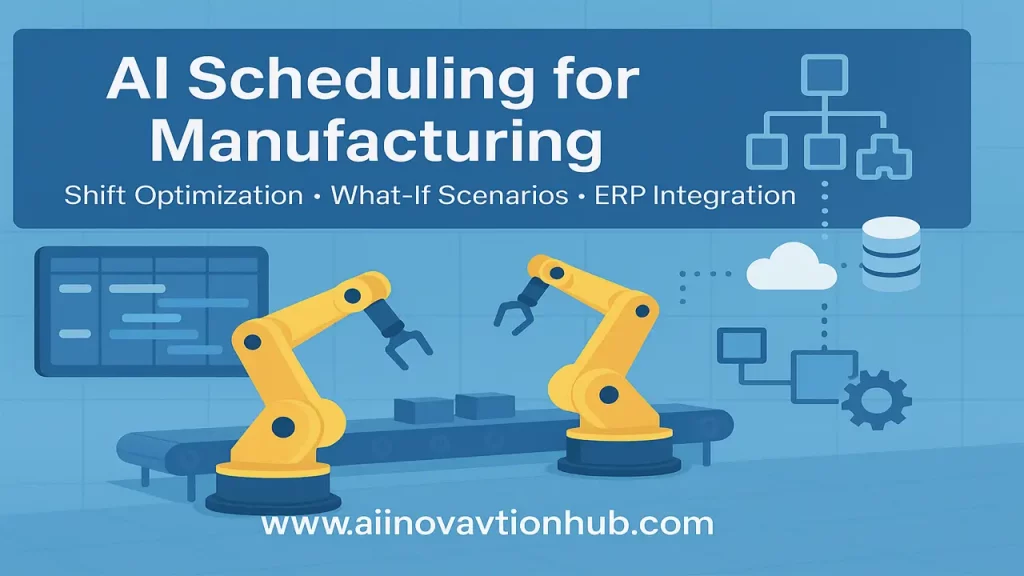 AI scheduling for manufacturing