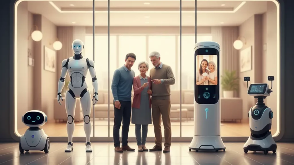 AI home caregiver robots