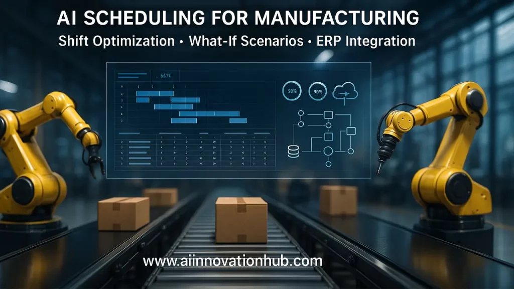 AI scheduling for manufacturing