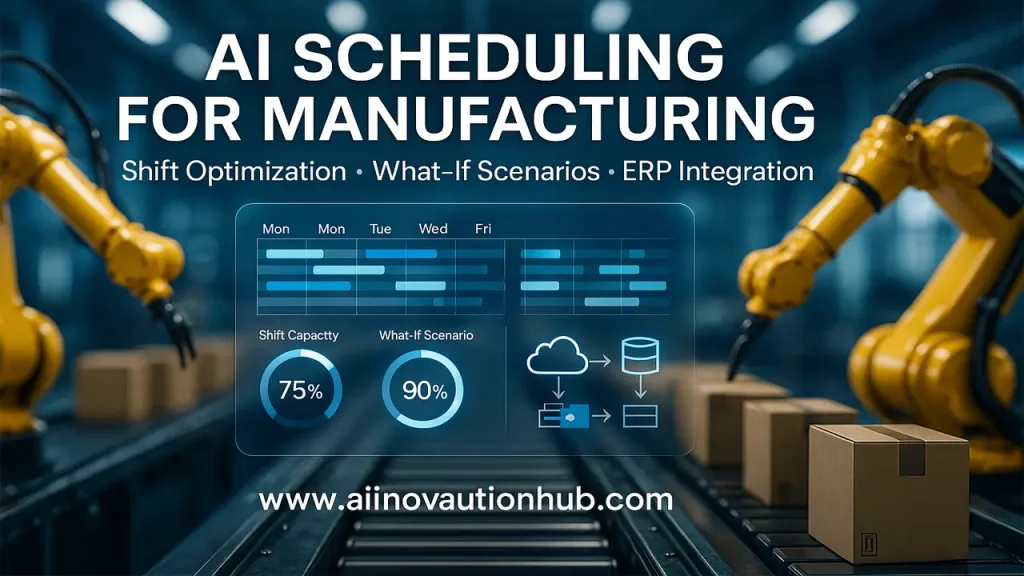 AI scheduling for manufacturing