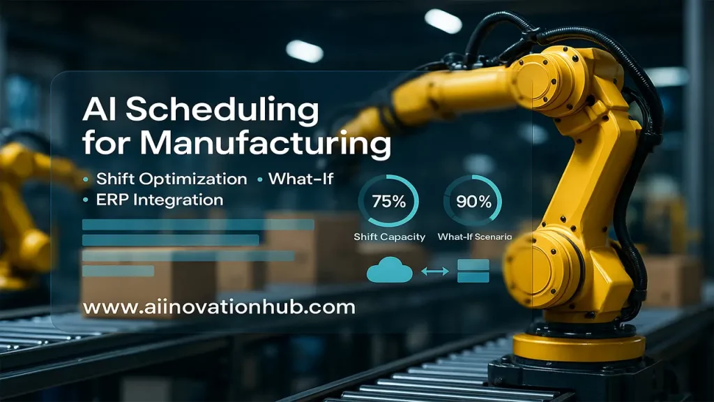 AI scheduling for manufacturing