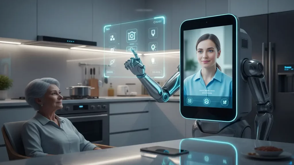 AI home caregiver robots