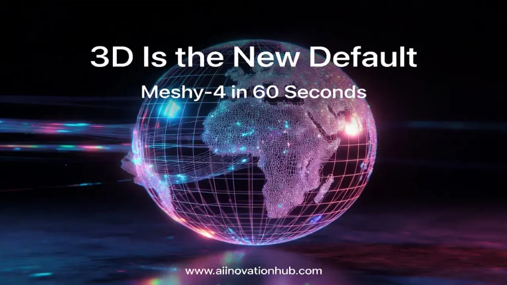 Meshy-4 AI 3D generator