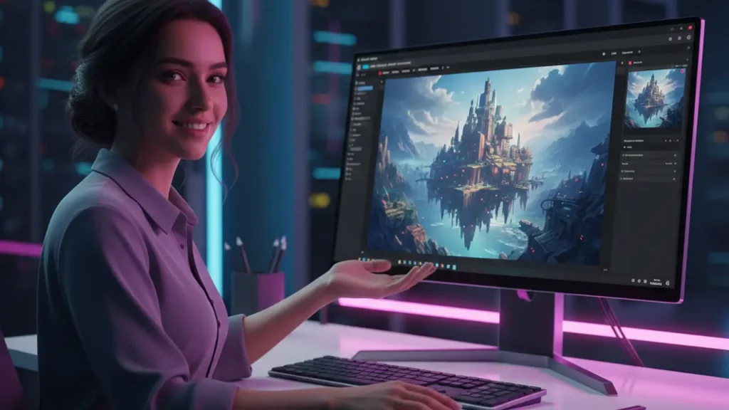 Krea AI live painting