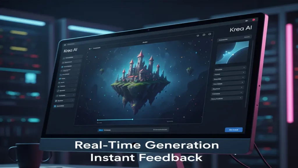 Krea AI live painting