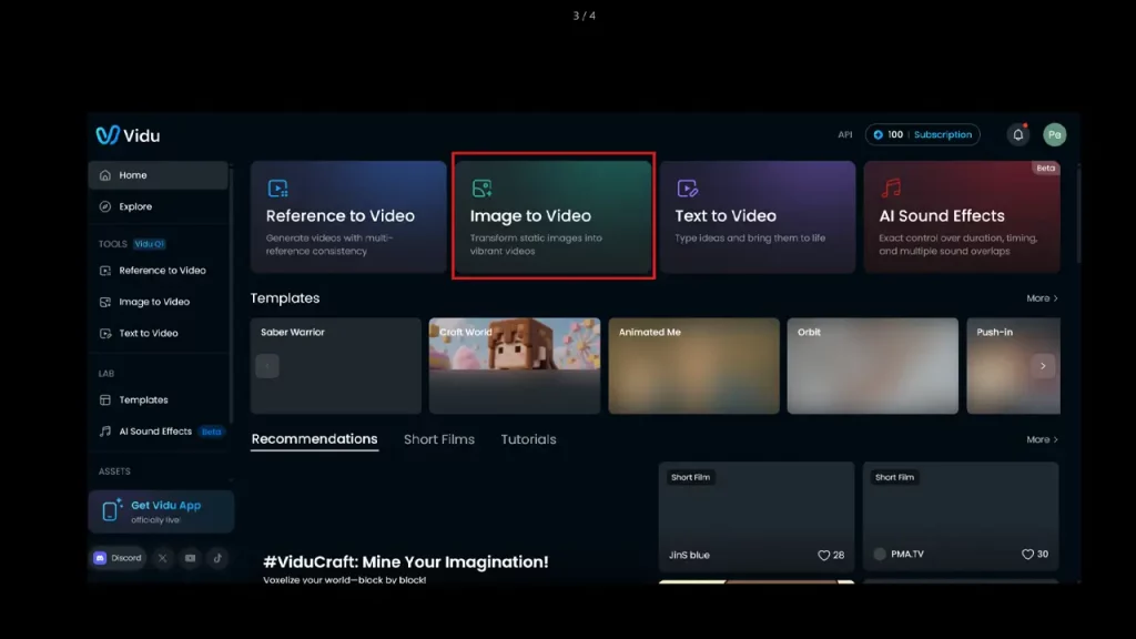 Vidu AI video generator