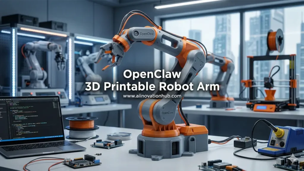 OpenClaw 3D printable robot arm