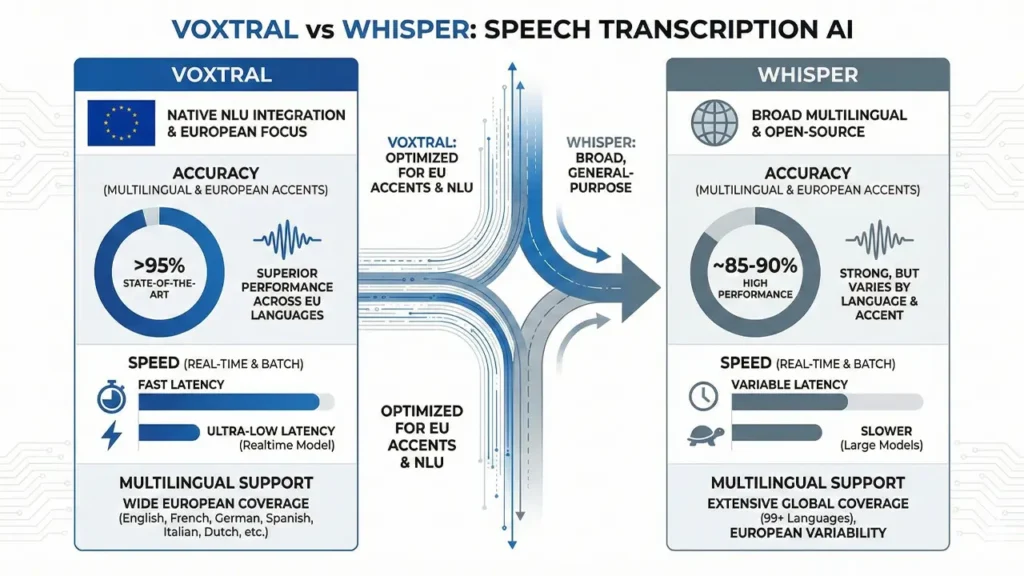 Voxtral speech transcription AI